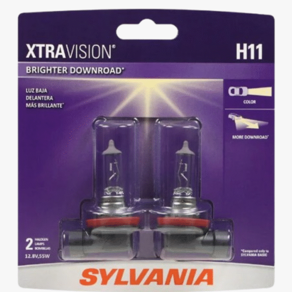SYLVANIA H11 XtraVision – Halogen Headlight Bulbs – Compatible for High Beam & Low Beam